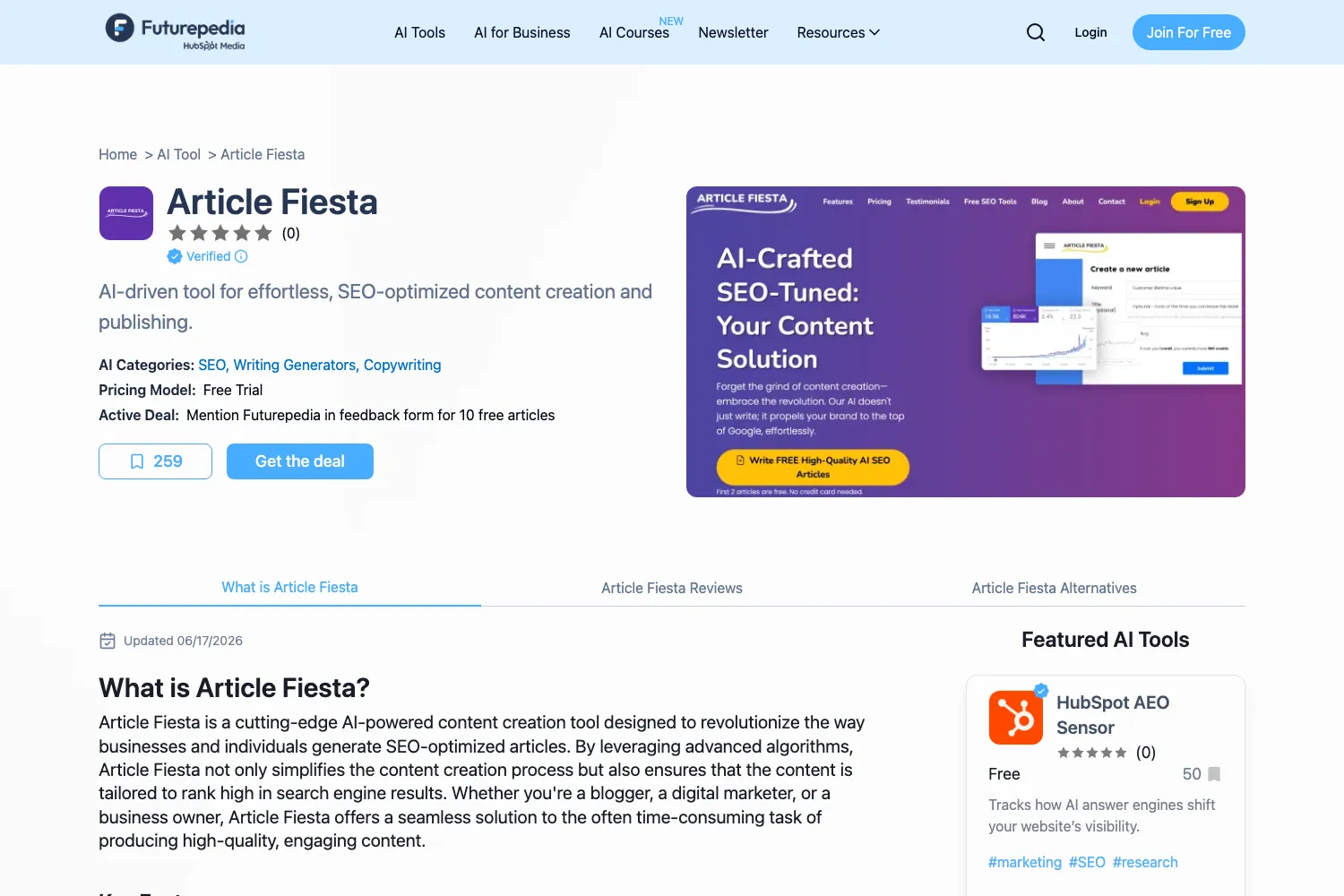 Article Fiesta