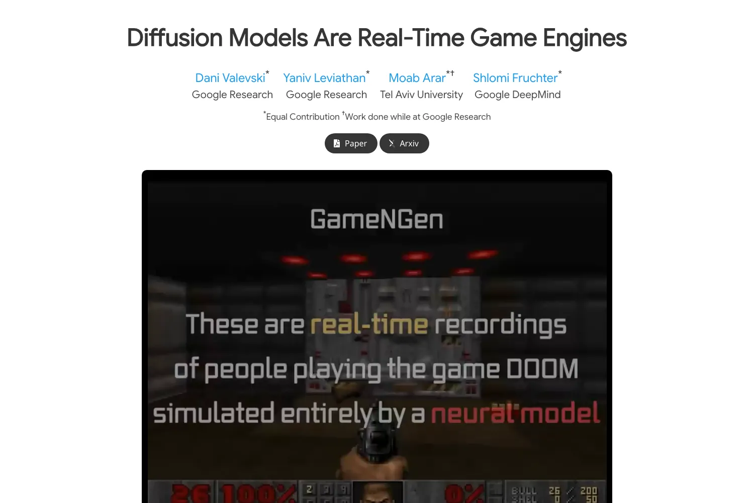GameNGen